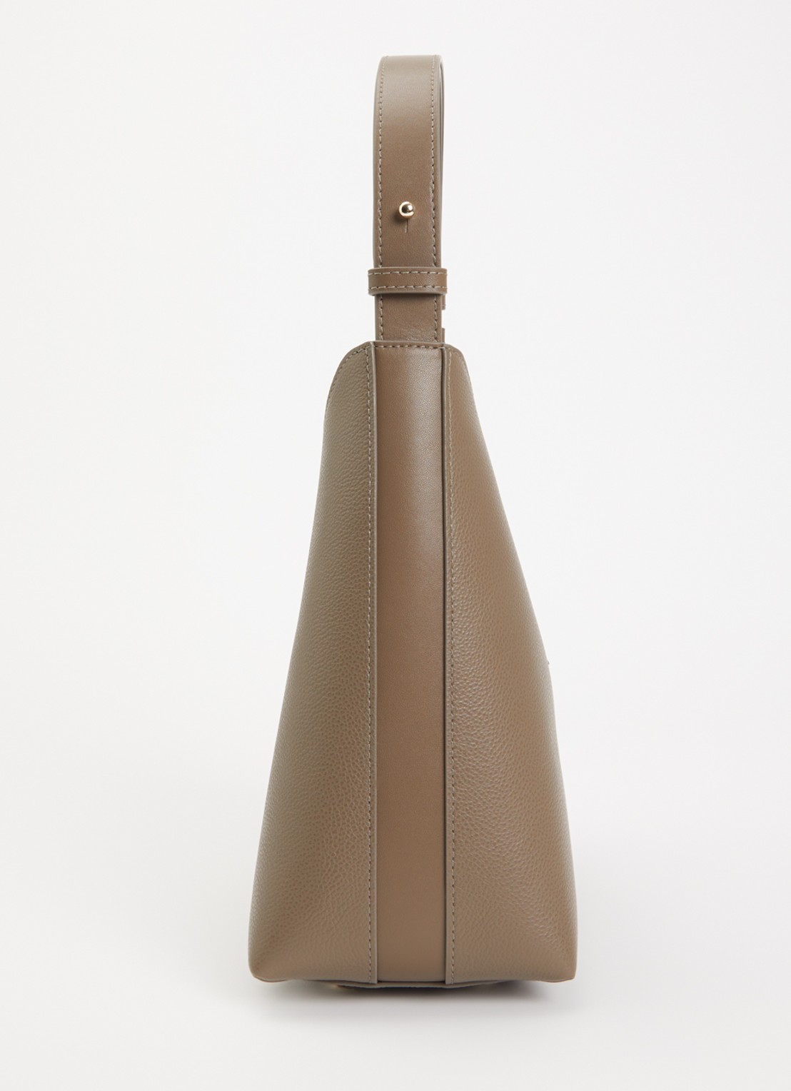 FURLA Goccia S schoudertas van leer met verstelbare schouderriem - detail 2 taupe