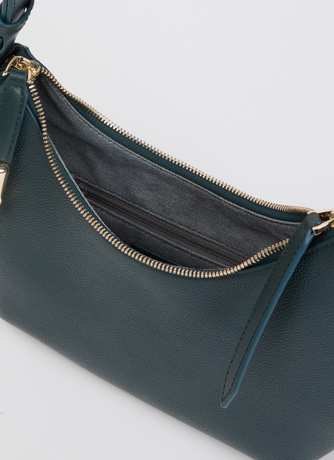 FURLA Goccia S schoudertas van leer  - detail donkergroen