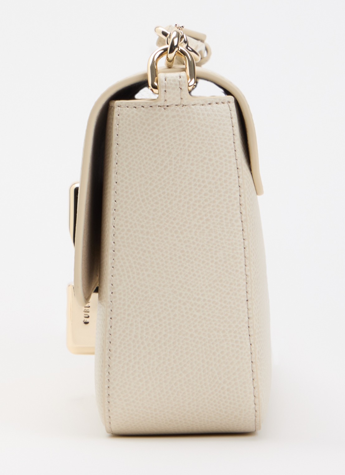 FURLA Iride S crossbodytas van leer met afneembare schouderriem - detail 4 beige