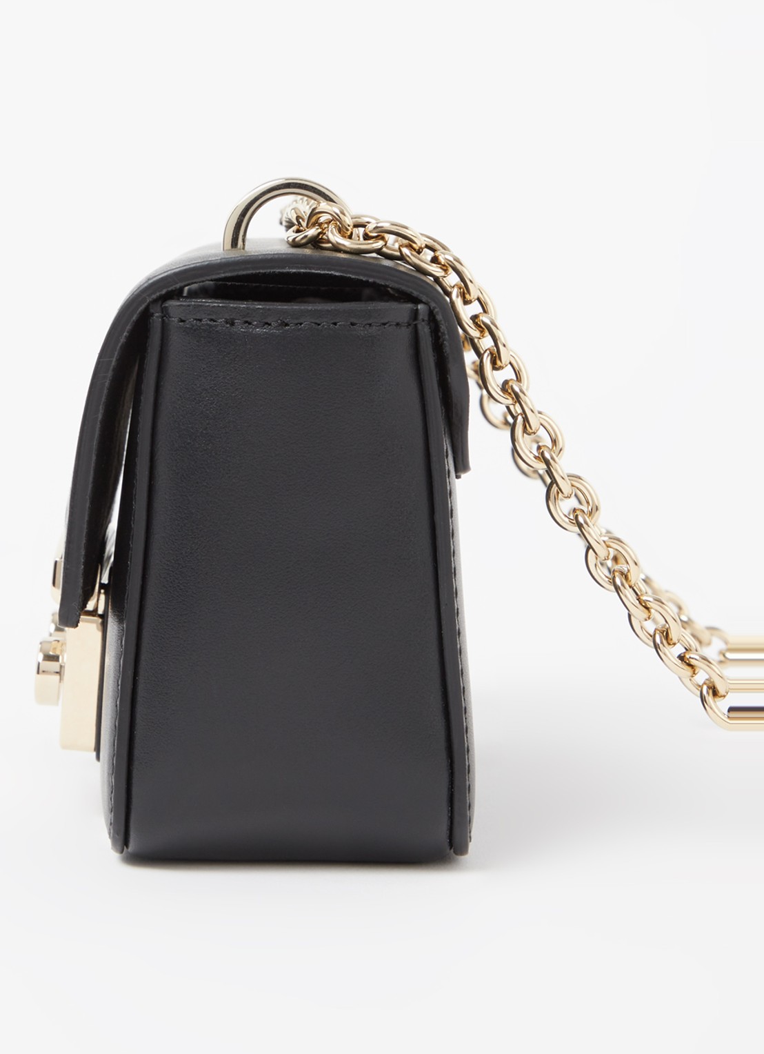 FURLA Metropolis Mini crossbodytas van leer - detail 4 zwart