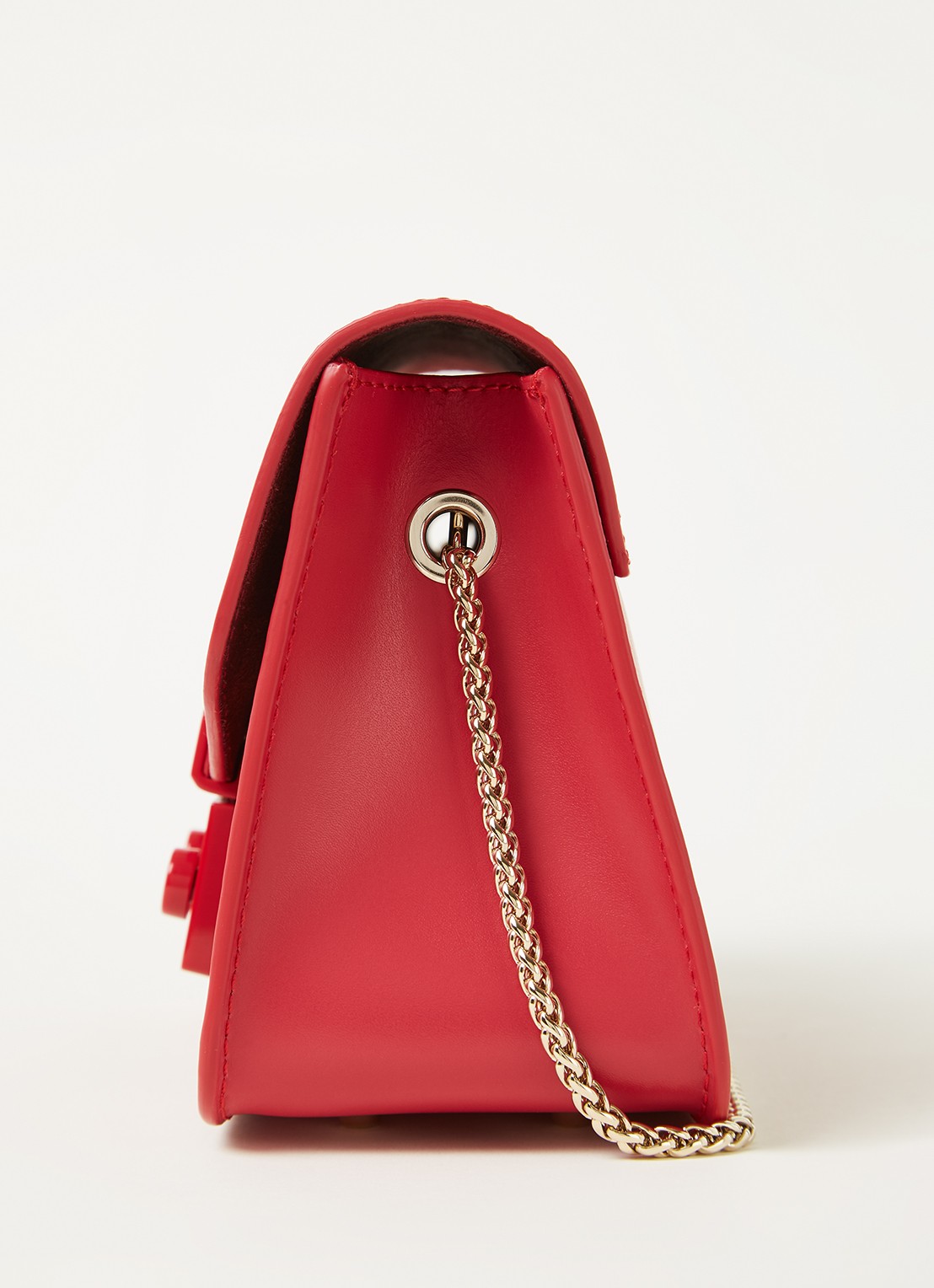 FURLA Metropolis Mini crossbodytas van leer - detail 3 rood