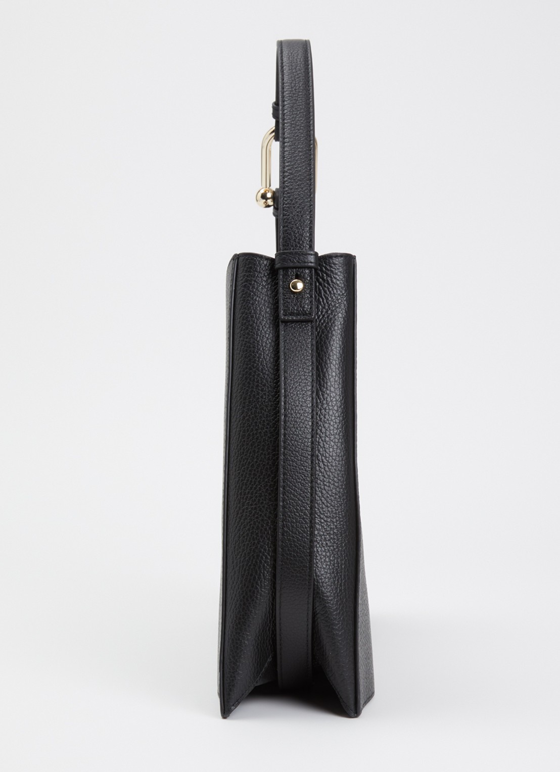 FURLA Nuvola L schoudertas van kalfsleer - detail 3 zwart