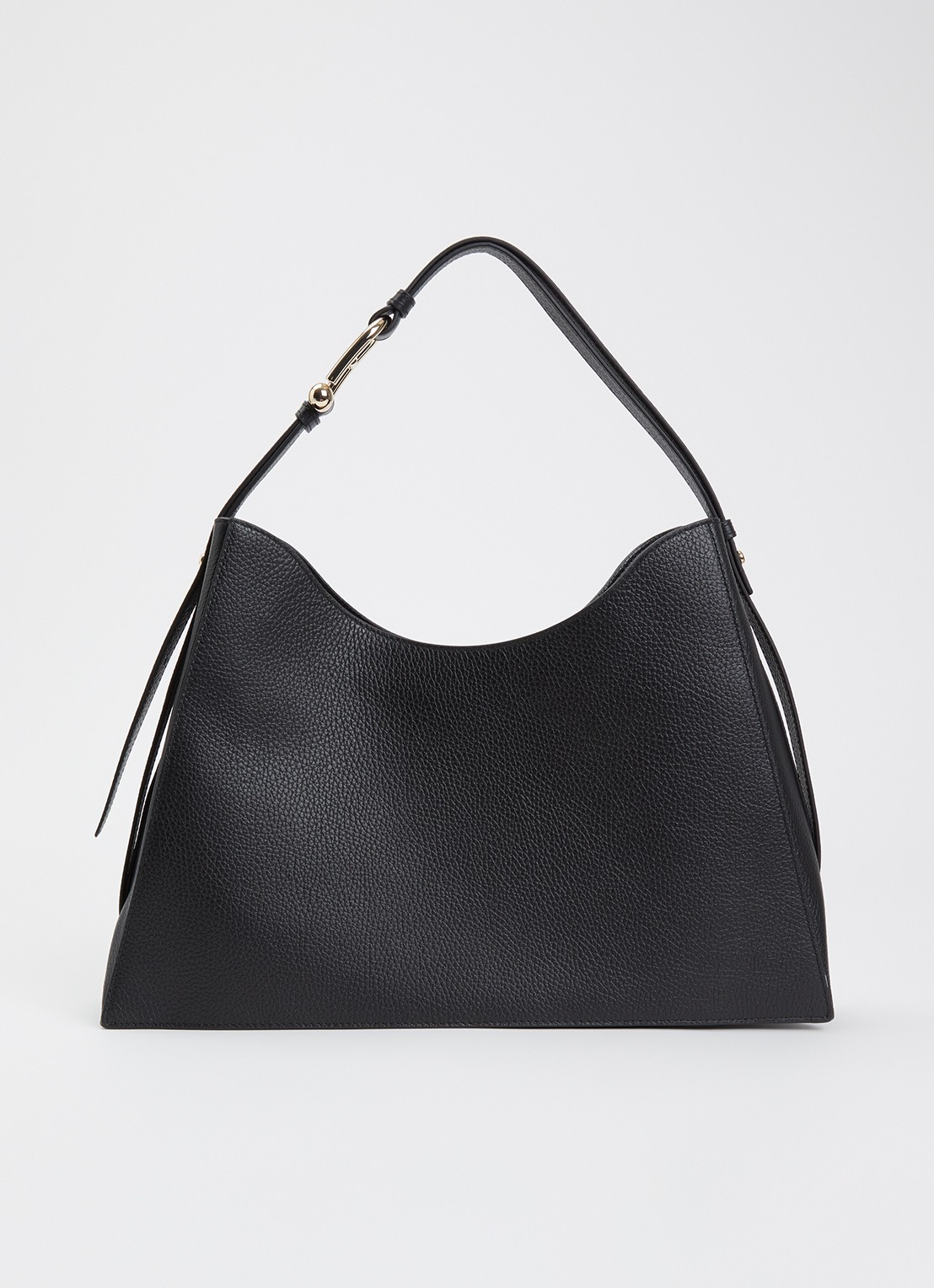FURLA Nuvola L schoudertas van kalfsleer - voorkant 5 zwart