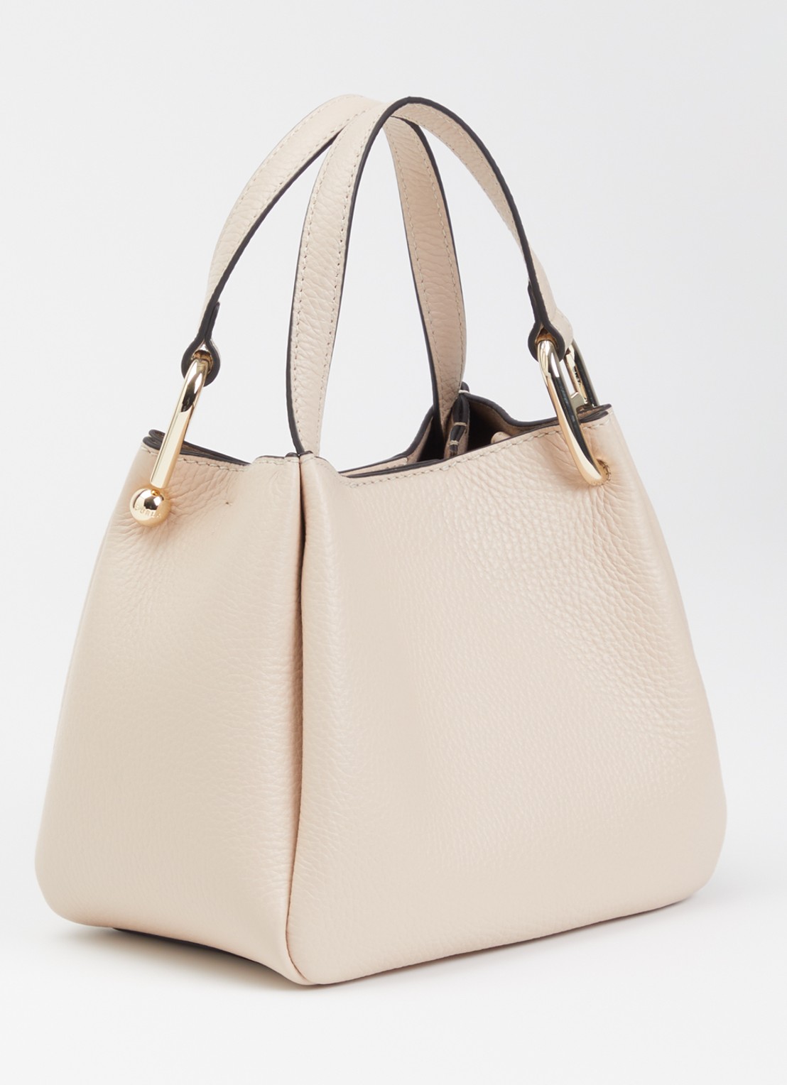 FURLA Nuvola Mini handtas van leer - achterkant beige