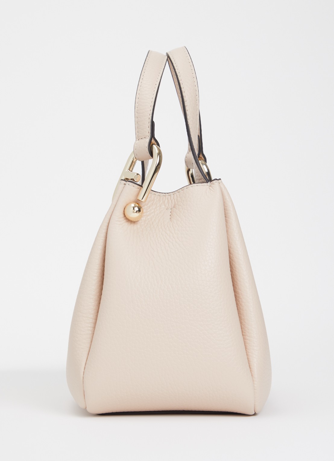 FURLA Nuvola Mini handtas van leer - detail 4 beige