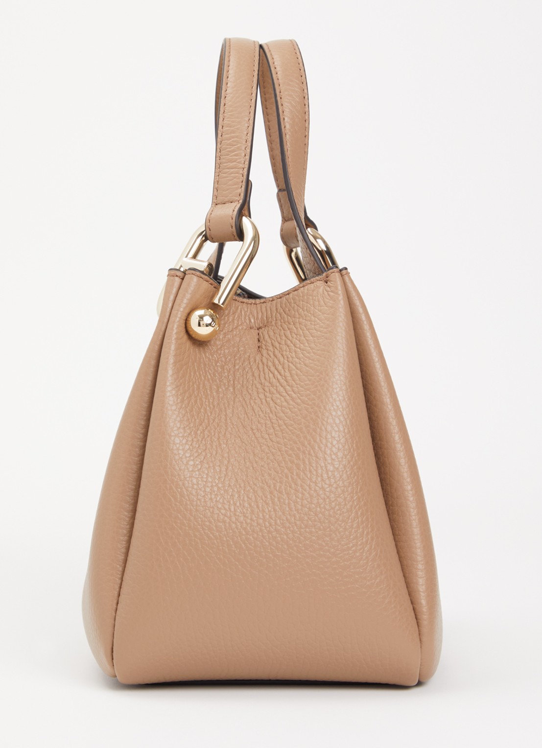 FURLA Nuvola Mini handtas van leer - detail 4 donkerbeige