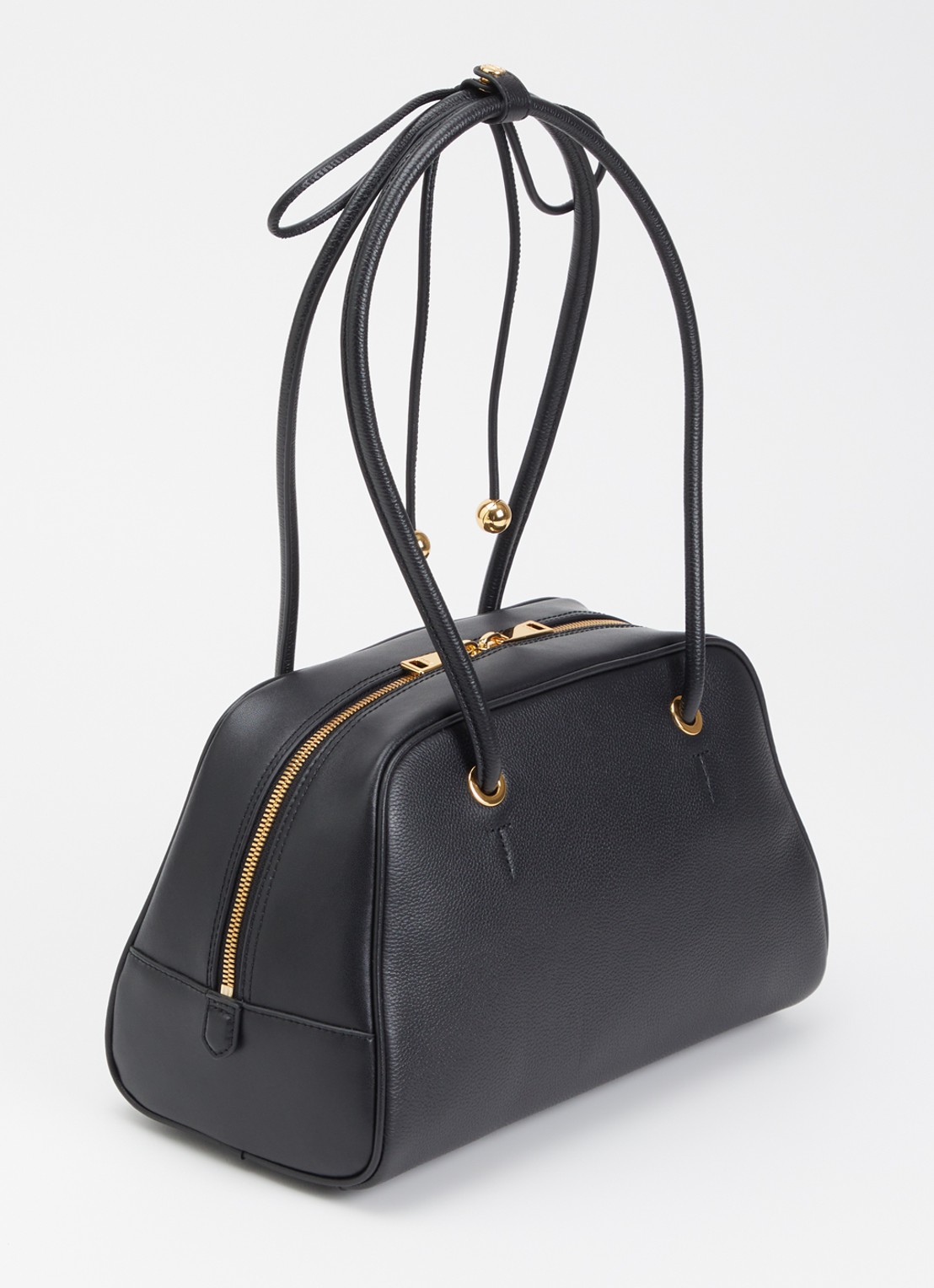 FURLA Poppy M schoudertas van leer  - achterkant zwart