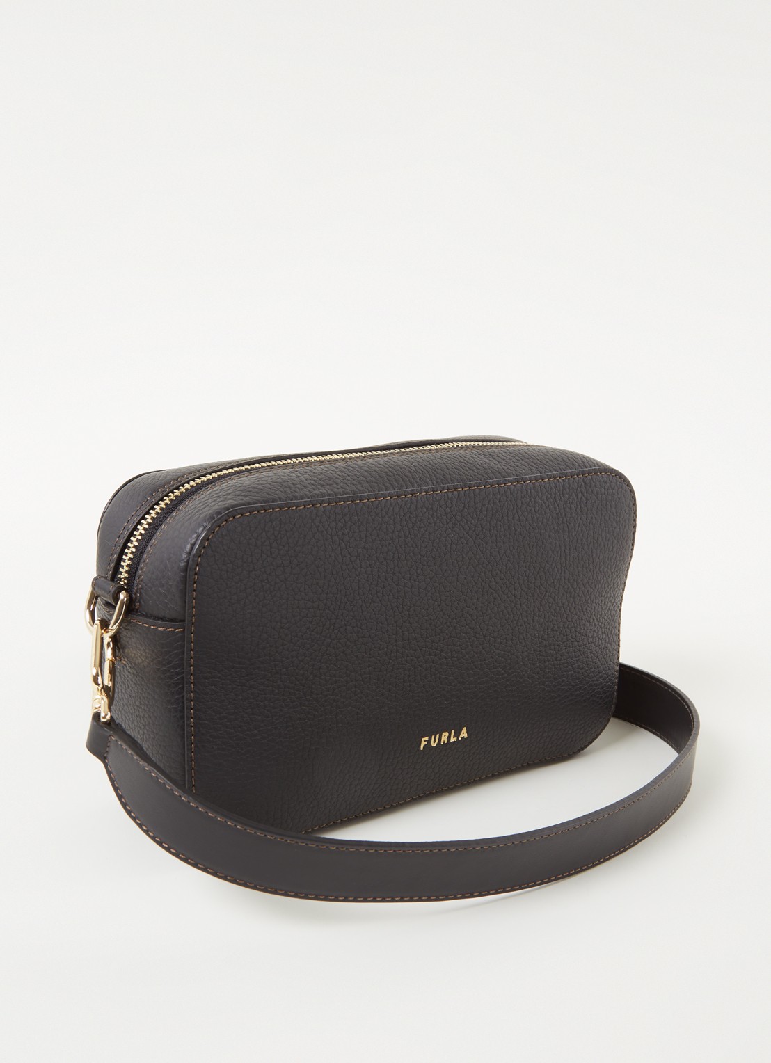 FURLA Primula S crossbodytas van leer - achterkant 2 zwart
