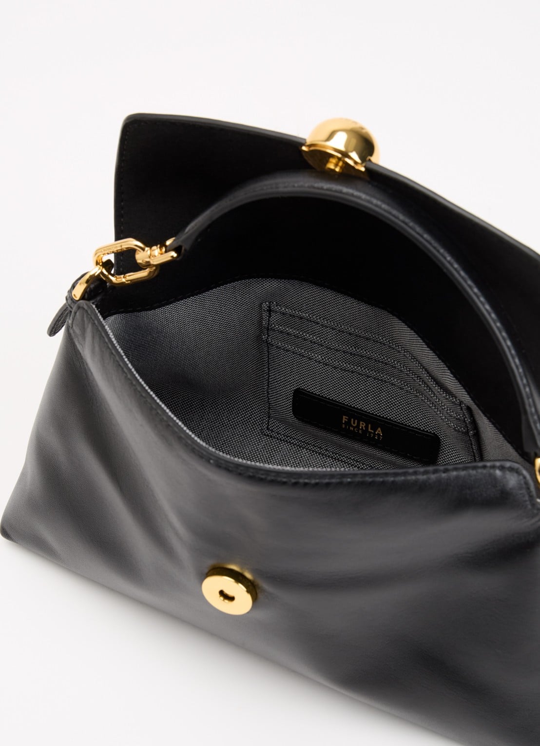 FURLA Sfera crossbodytas met afneembare schouderriem - detail zwart