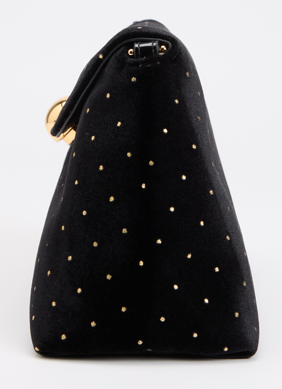 FURLA Sfera Soft Mini crossbodytas van fluweel met verstelbare schouderriem - detail 2 zwart