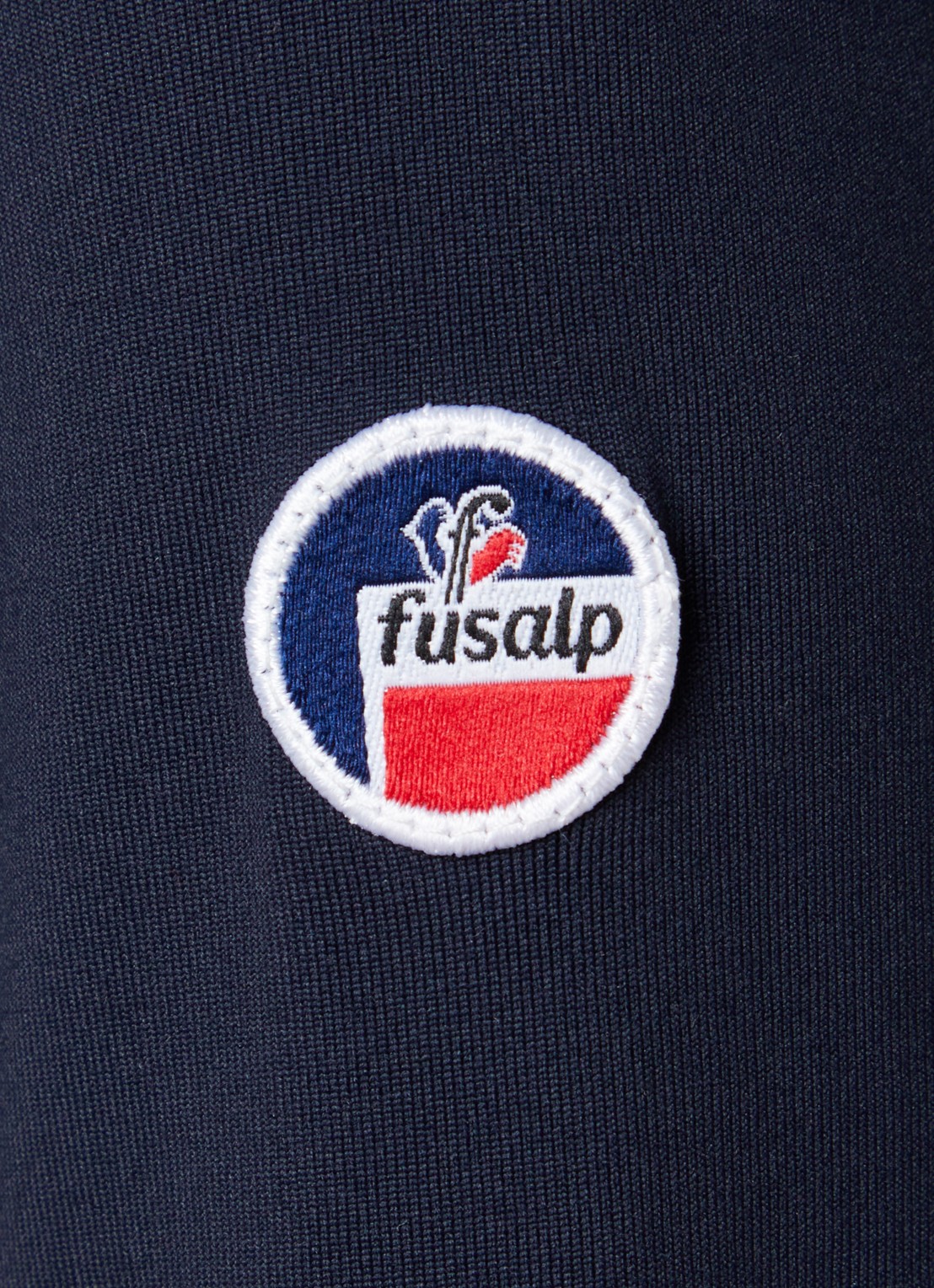Fusalp Gemini skipully met halve rits - detail 3 donkerblauw