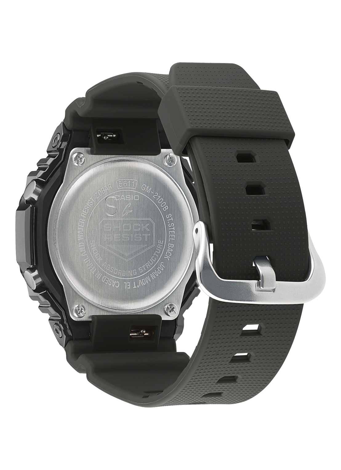 G-Shock Classic horloge GM-2100B-3AER - voorkant 5 groen