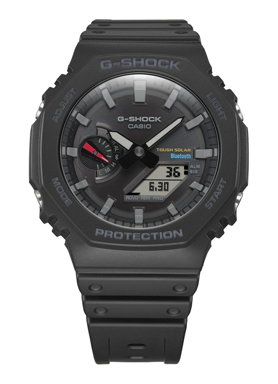 G-Shock Classic Solar horloge GA-B2100-1AER - voorkant zwart