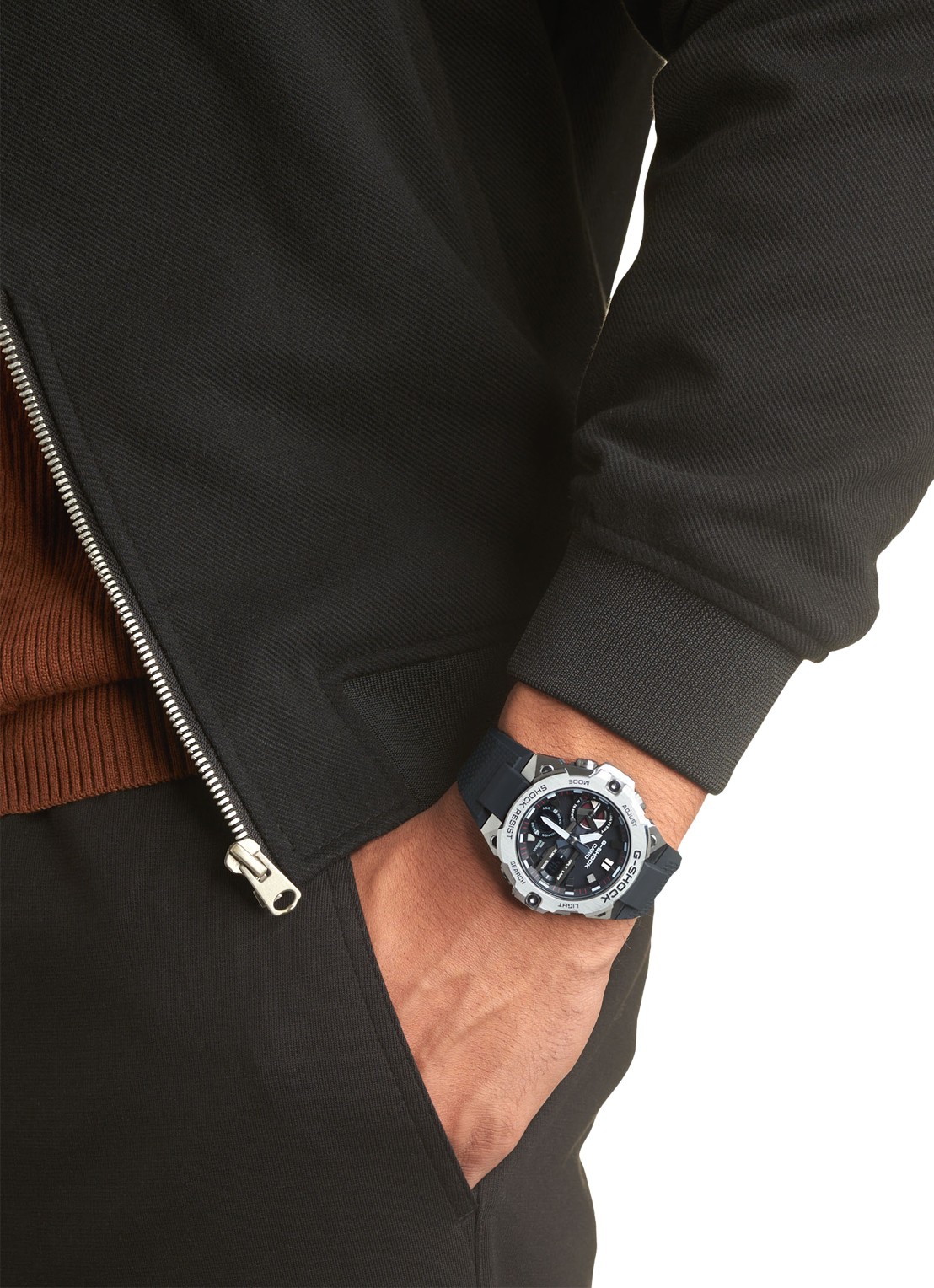 G-Shock G-STEEL horloge GST-B400 - detail 2 zilver