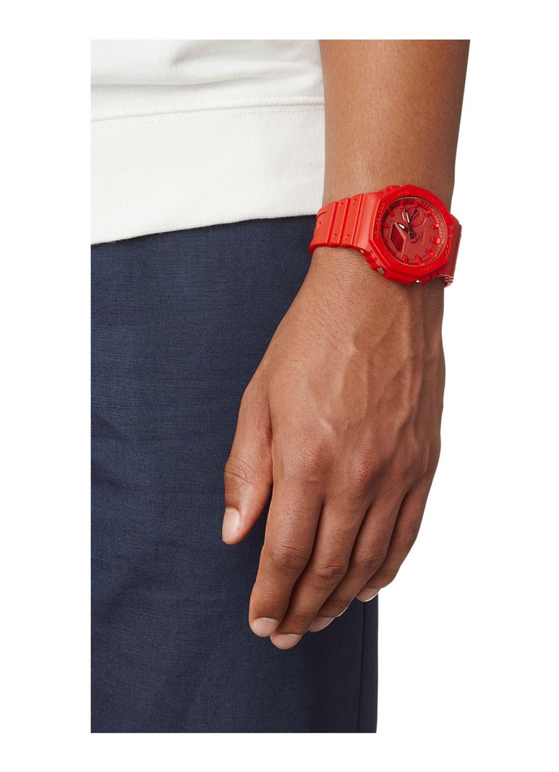 G-Shock Horloge GA-2100-4AER - voorkant 2 rood