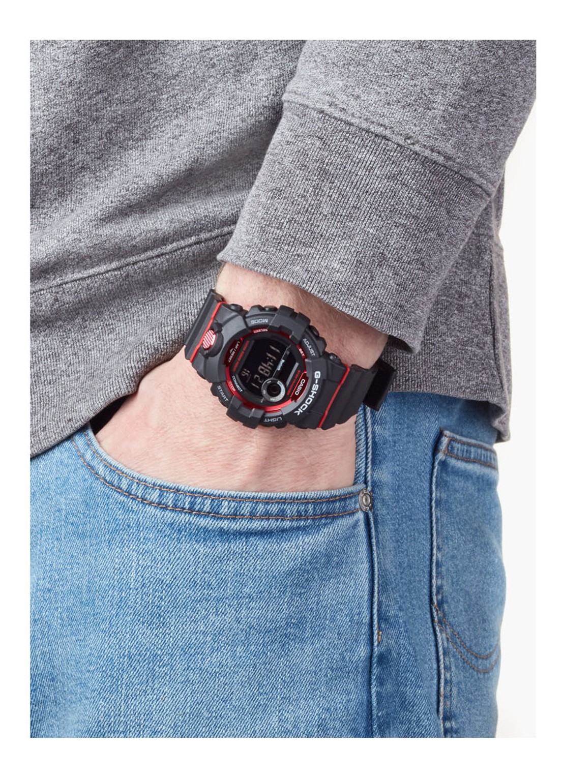 G-Shock Horloge GBD-800-1ER - detail 5 zwart
