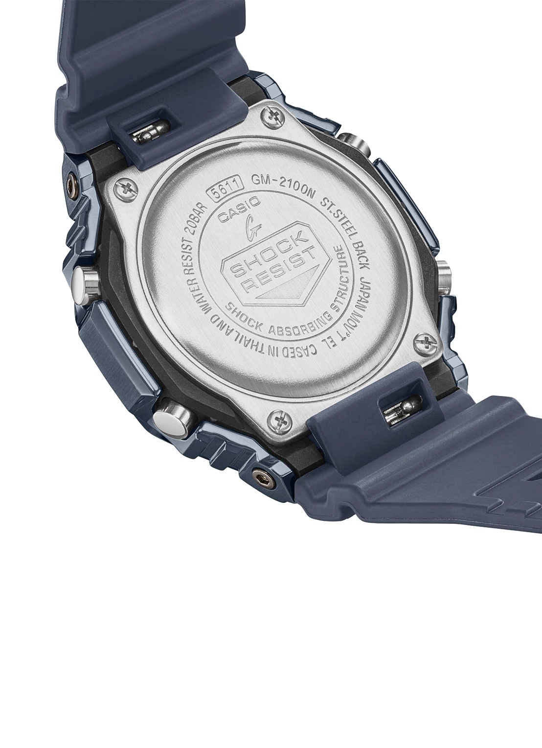G-Shock Metal horloge GM-2100 - detail 6 donkerblauw