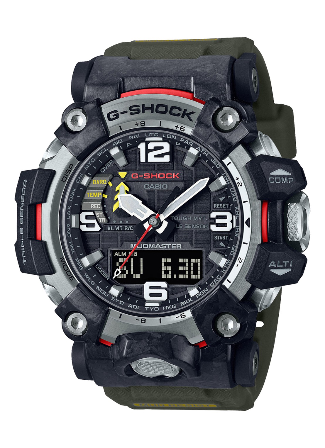 G-Shock Mudmaster horloge GWG-2000-1A3ER - voorkant zwart