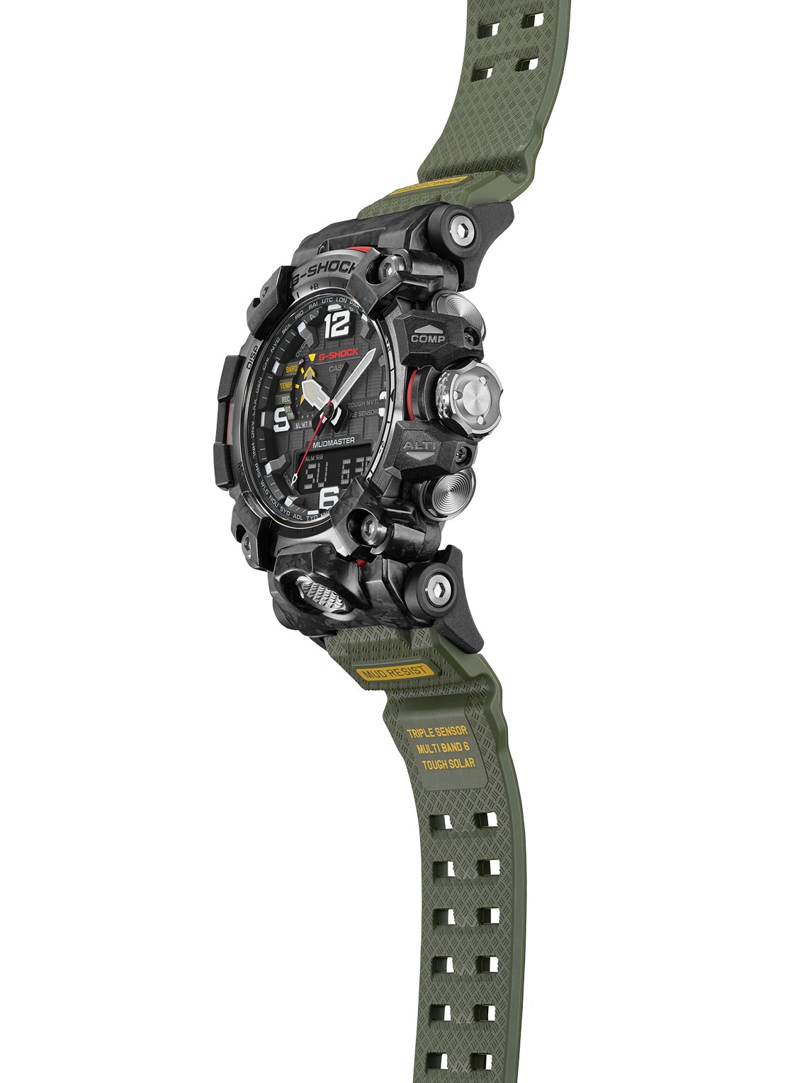 G-Shock Mudmaster horloge GWG-2000-1A3ER - voorkant 2 zwart