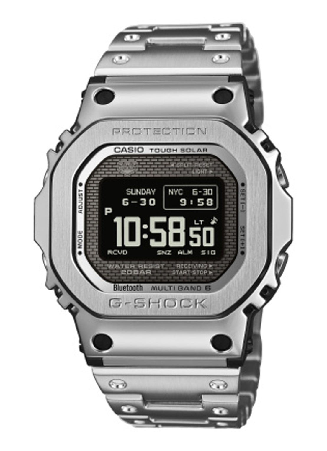 G-Shock The Origin horloge GMW-BZ5000D-1ER - voorkant zilver