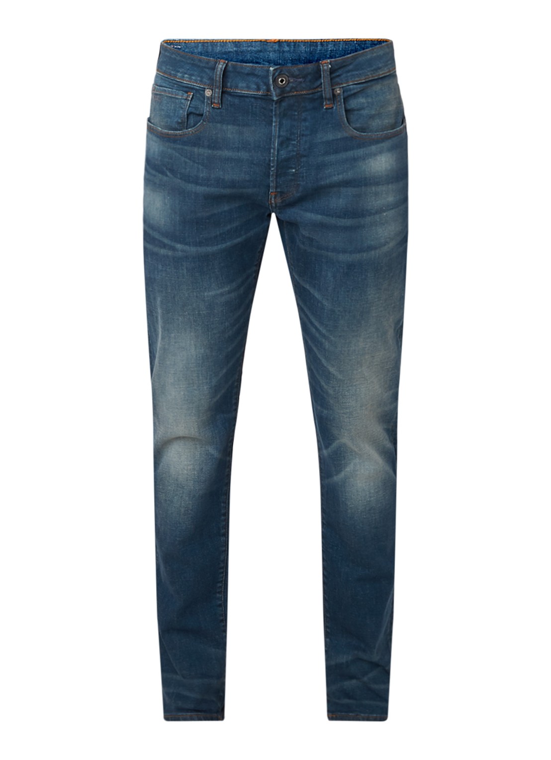 G-Star RAW 3301 slim fit jeans met stretch - voorkant 4 indigo