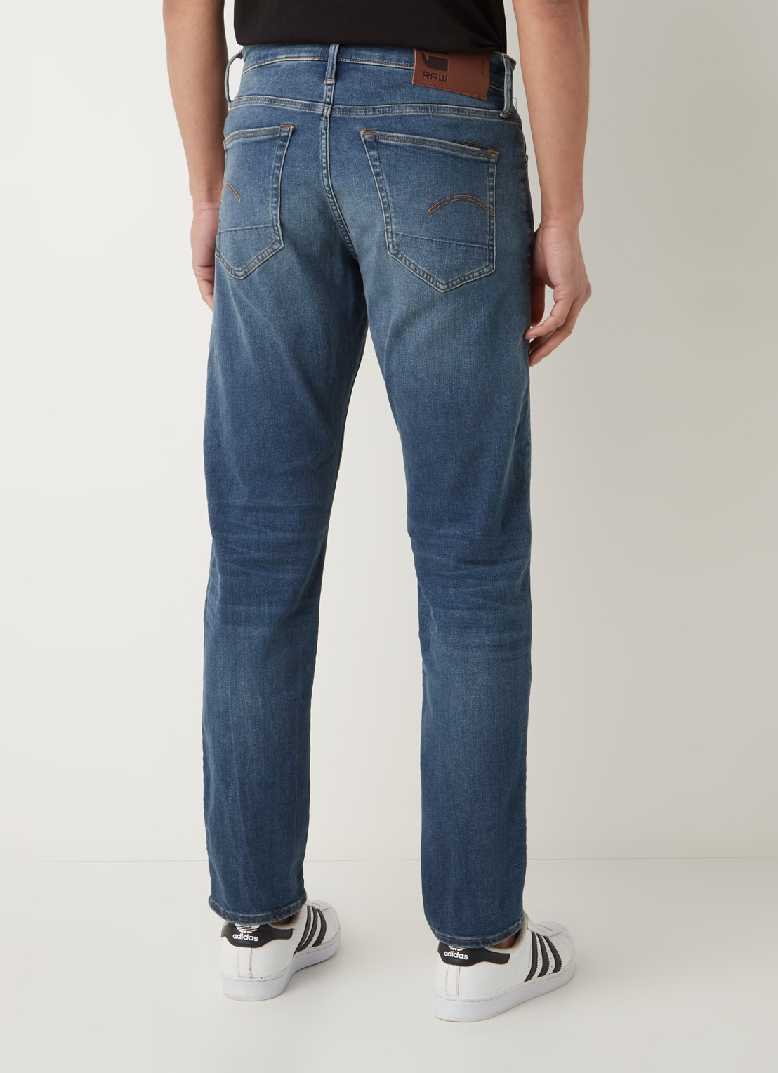 G-Star RAW 3301 slim fit jeans met stretch - achterkant 3 indigo
