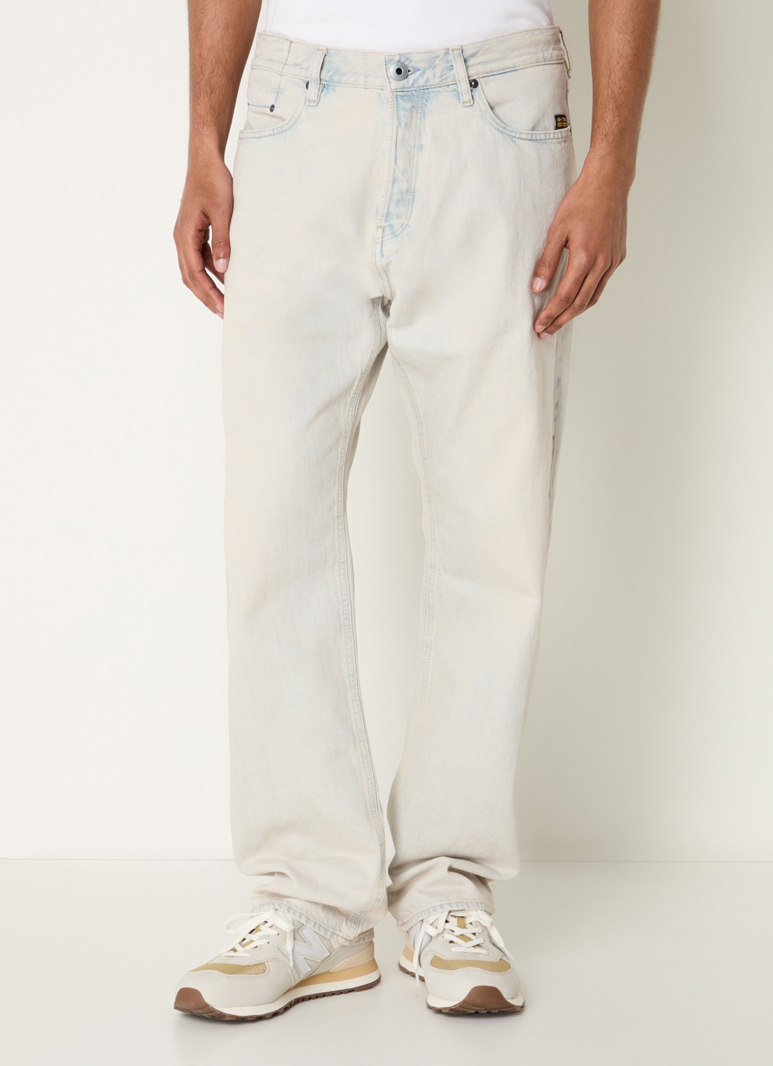 G-Star RAW Dakota loose fit jeans met gekleurde wassing - detail beige