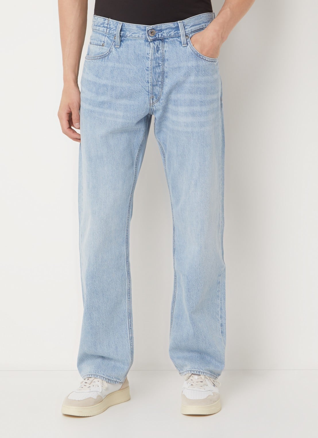 G-Star RAW Dakota straight leg jeans met lichte wassing - detail 3 indigo