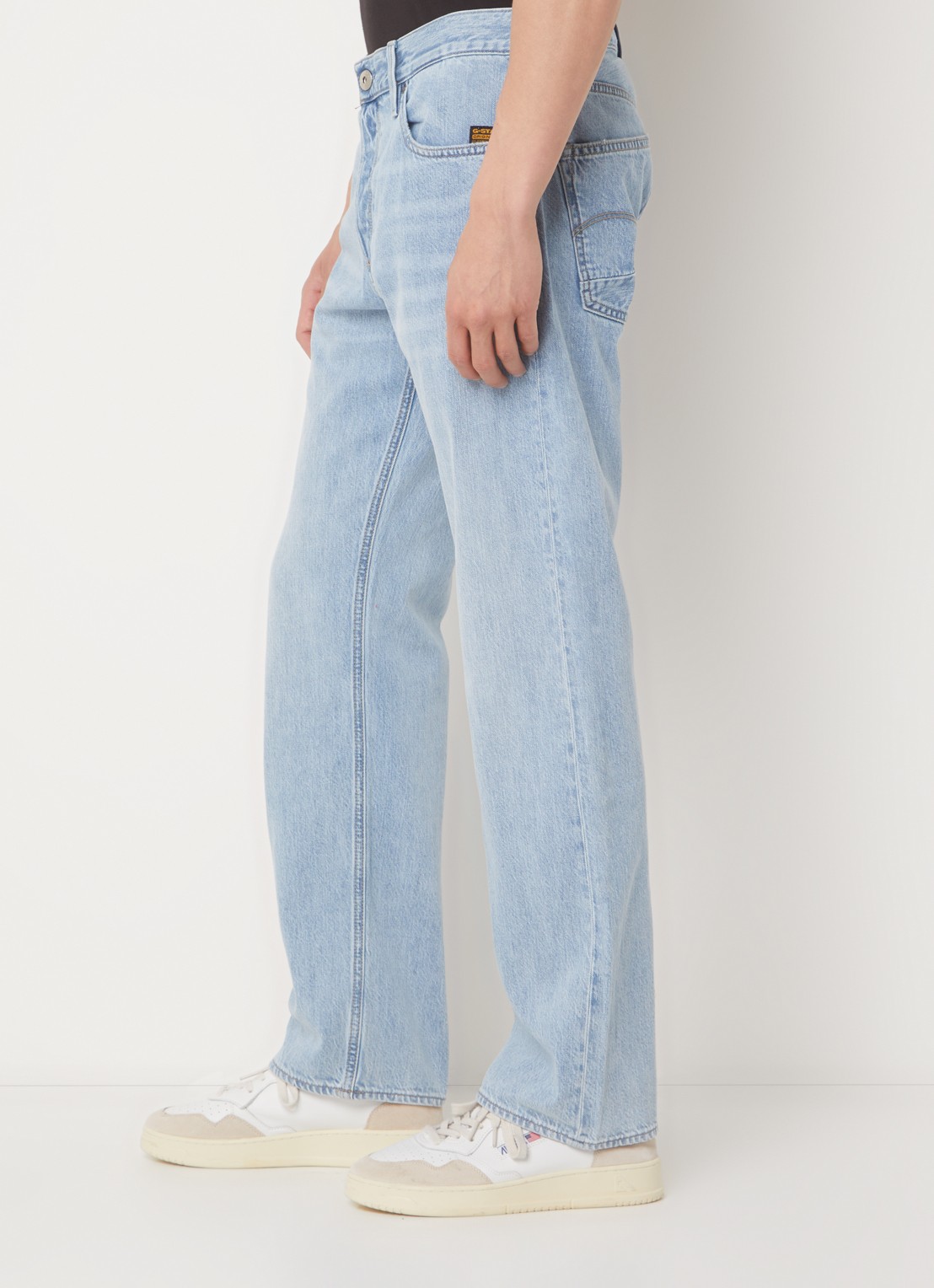 G-Star RAW Dakota straight leg jeans met lichte wassing - detail 4 indigo