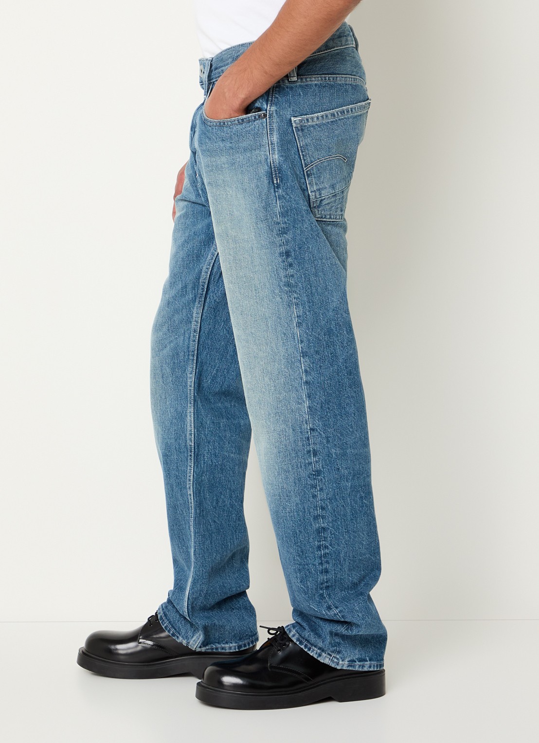 G-Star RAW Dakota straight leg jeans met steekzakken - detail 3 indigo