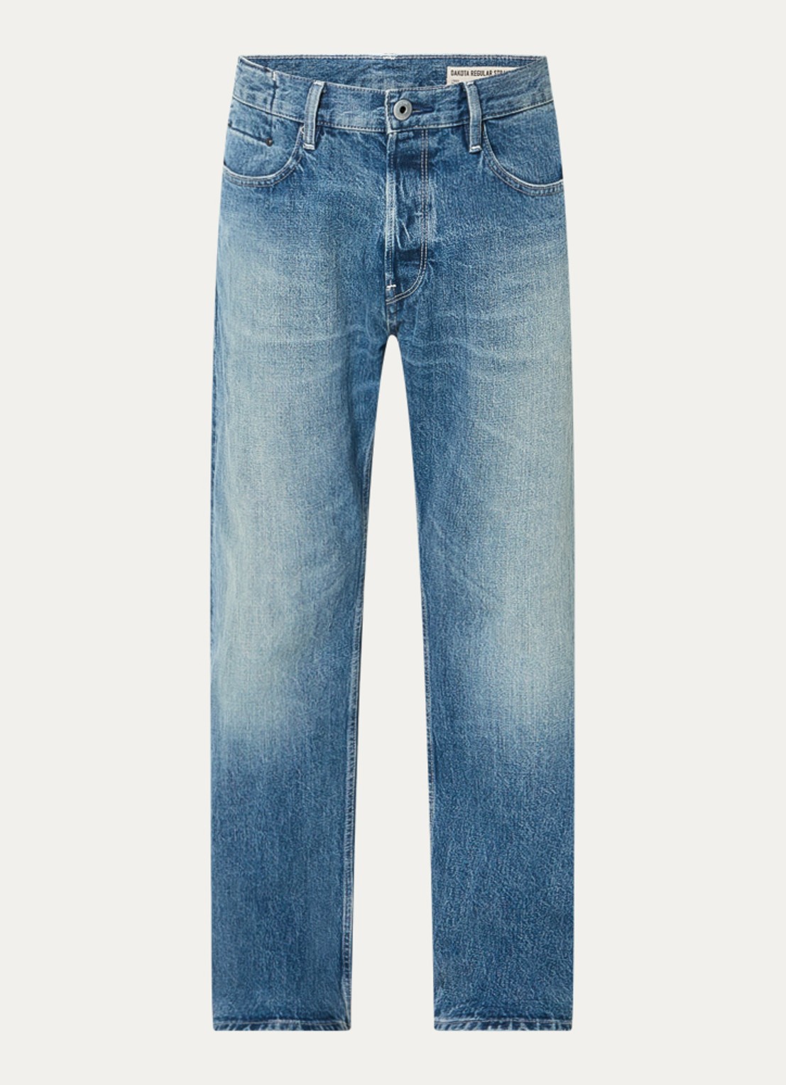 G-Star RAW Dakota straight leg jeans met steekzakken - voorkant 4 indigo
