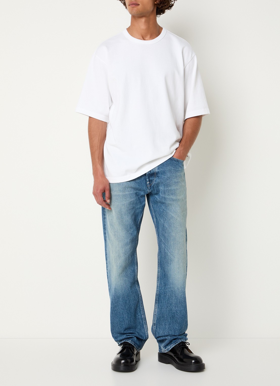 G-Star RAW Dakota straight leg jeans met steekzakken - voorkant 5 indigo
