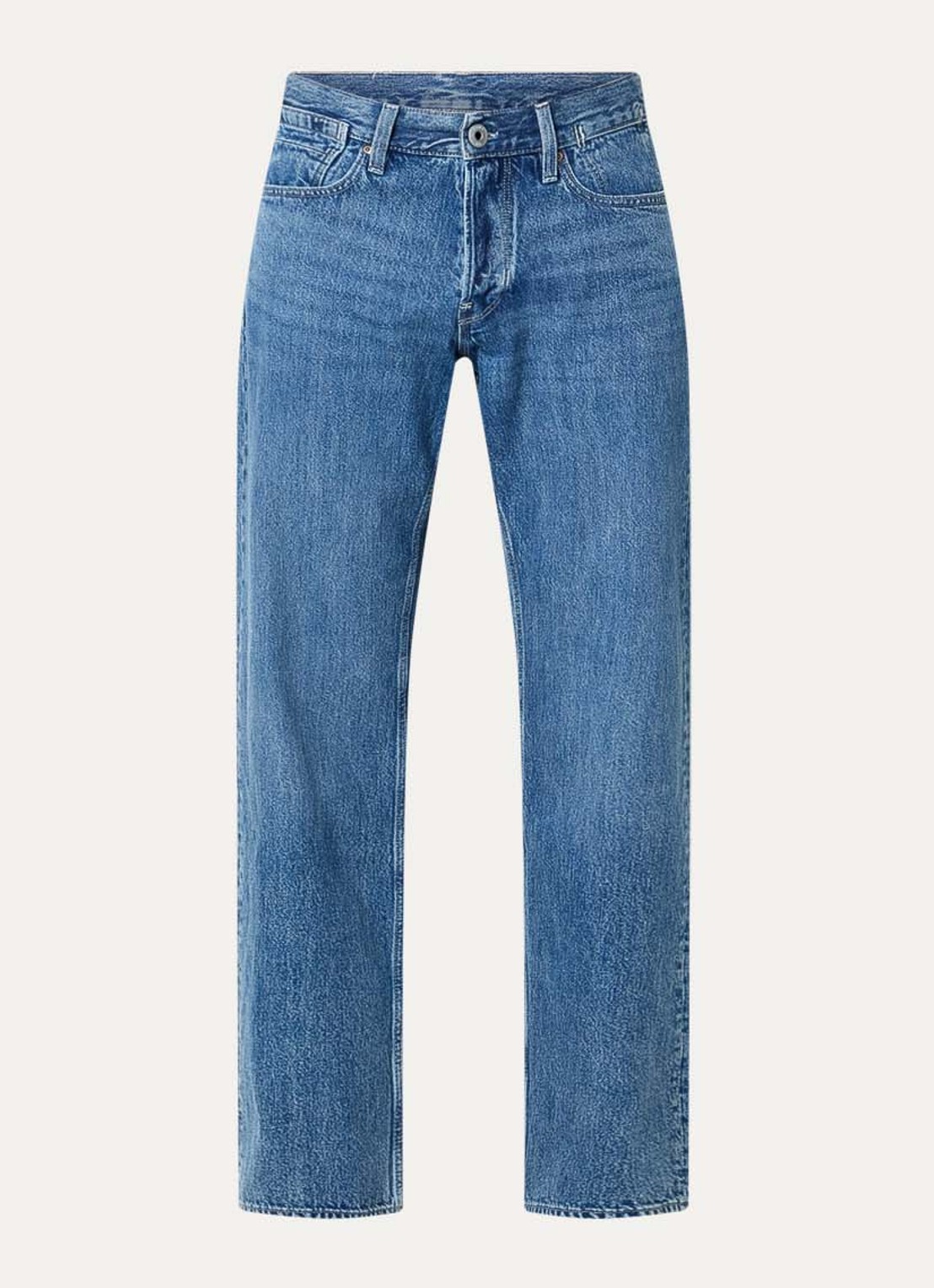 G-Star RAW Deeggie straight leg jeans met medium wassing - voorkant 4 indigo