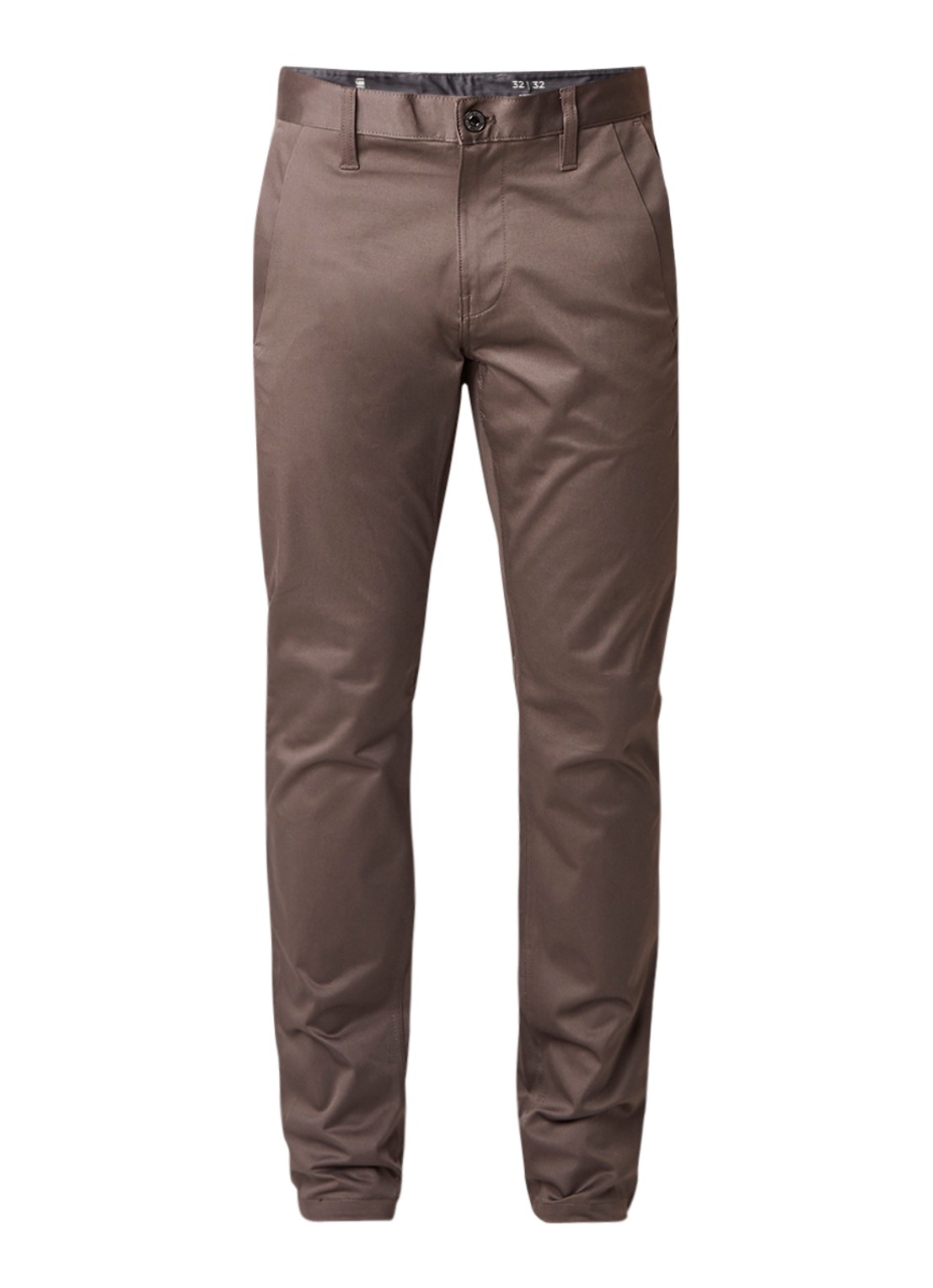 G-Star RAW G-Star RAW Bronson straight fit chino in katoenblend - voorkant 2 grijs