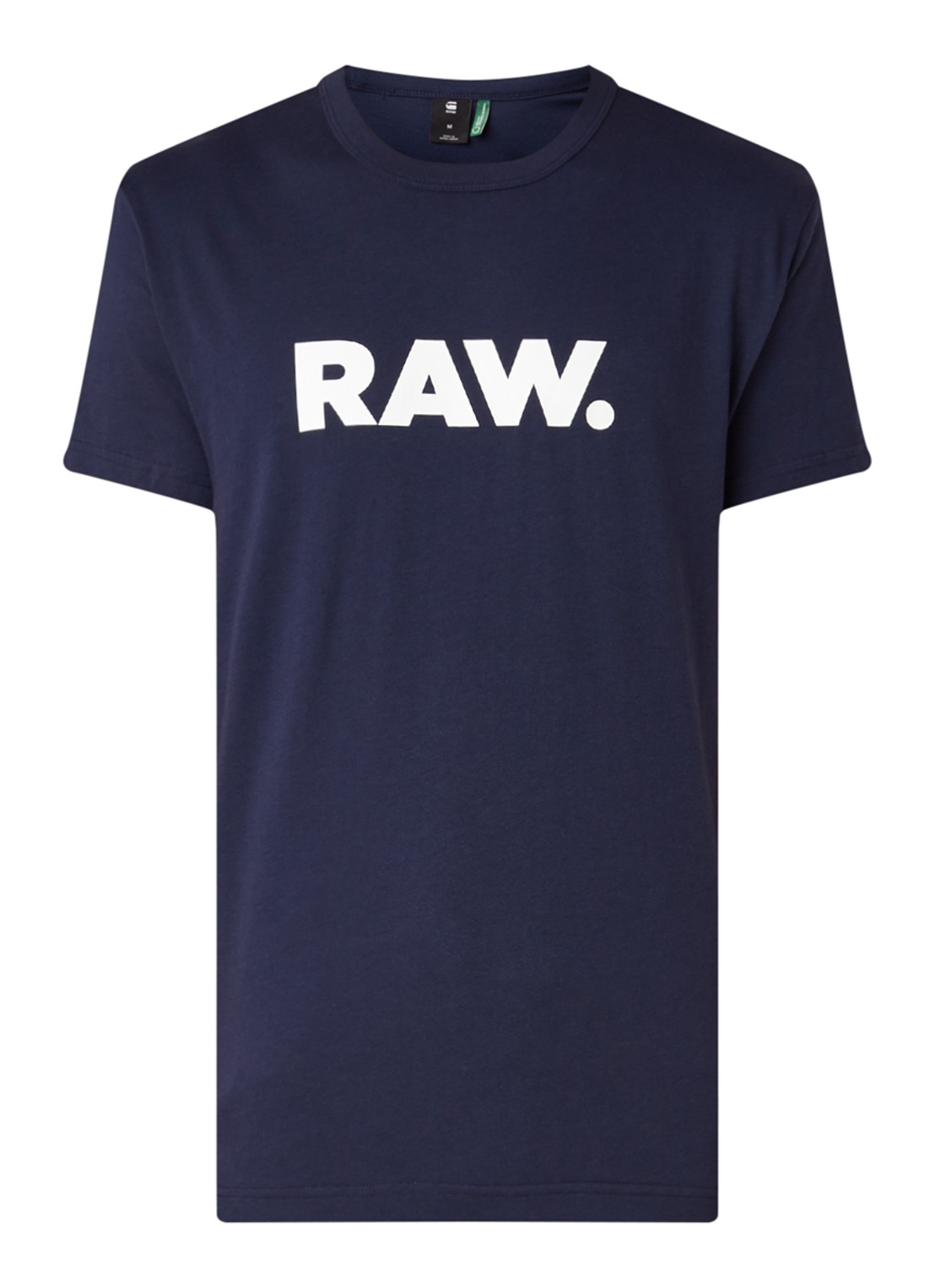 G-Star RAW Holorn T-shirt met logoprint - voorkant 3 royalblauw