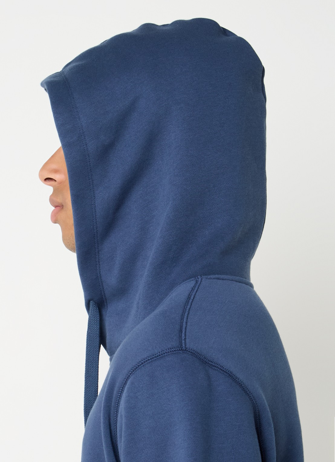 G-Star RAW Hoodie met logo - detail 2 staalblauw