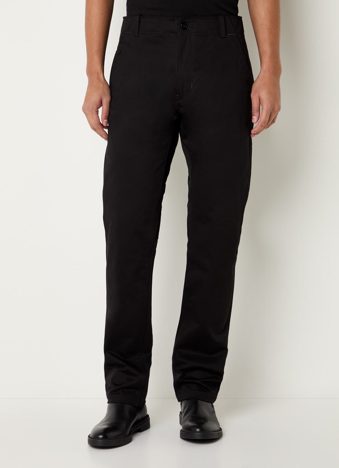 G-Star RAW Mosa straight fit chino met steekzakken - detail 2 zwart