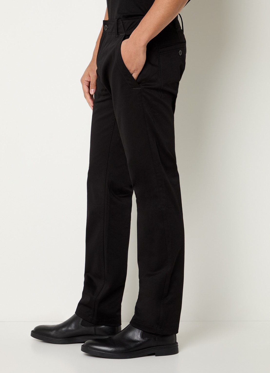 G-Star RAW Mosa straight fit chino met steekzakken - detail 3 zwart