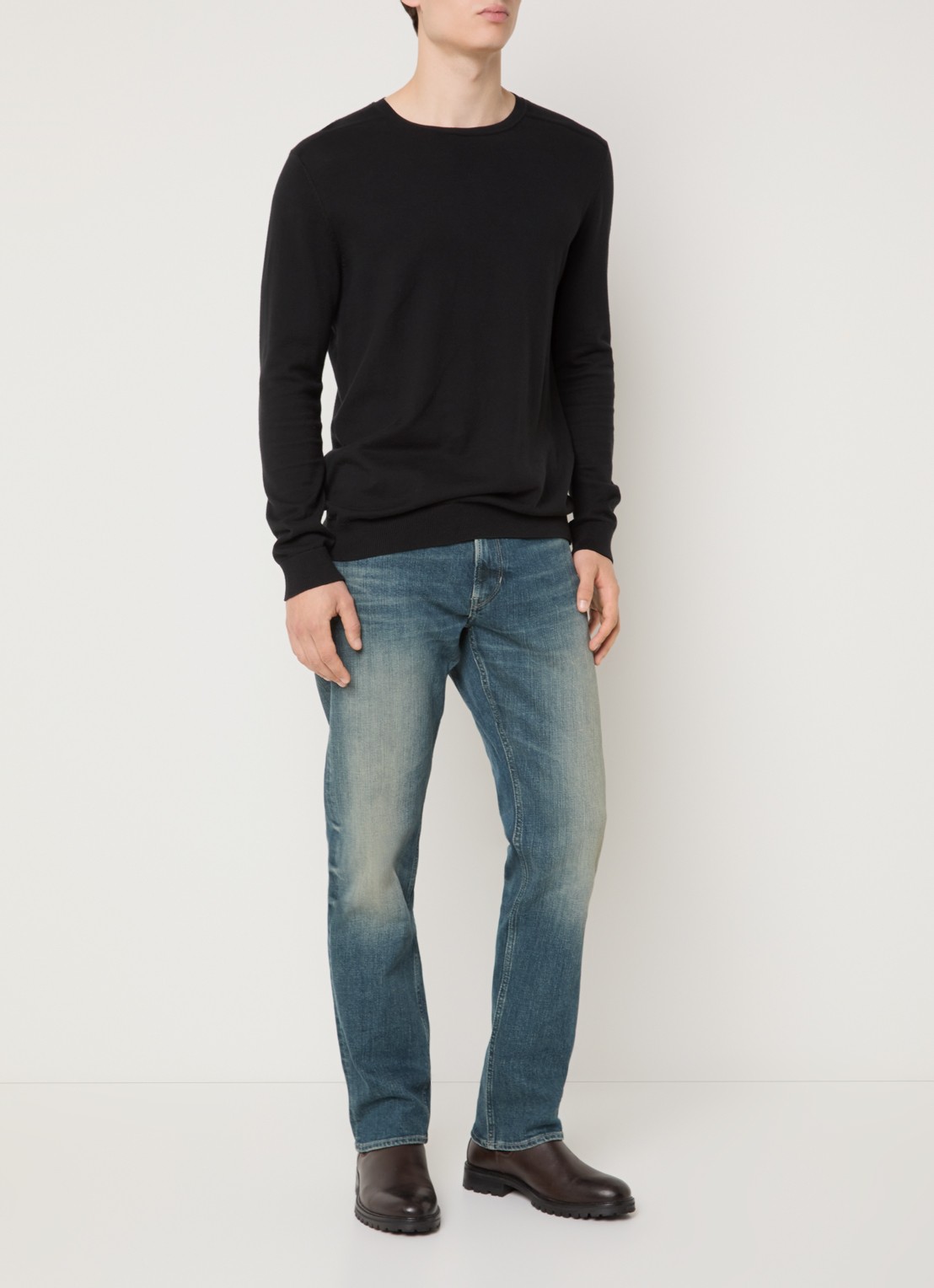 G-Star RAW Mosa straight leg jeans met medium wassing - voorkant 5 indigo