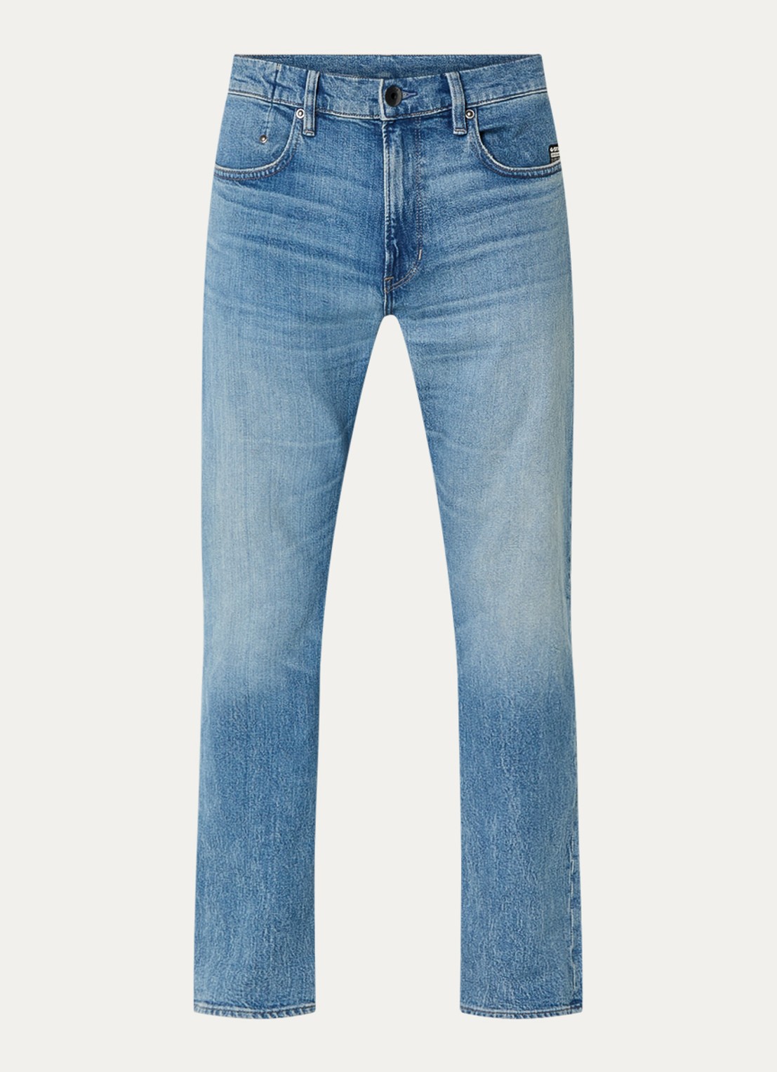G-Star RAW Mosa straight leg jeans met medium wassing - voorkant 4 indigo
