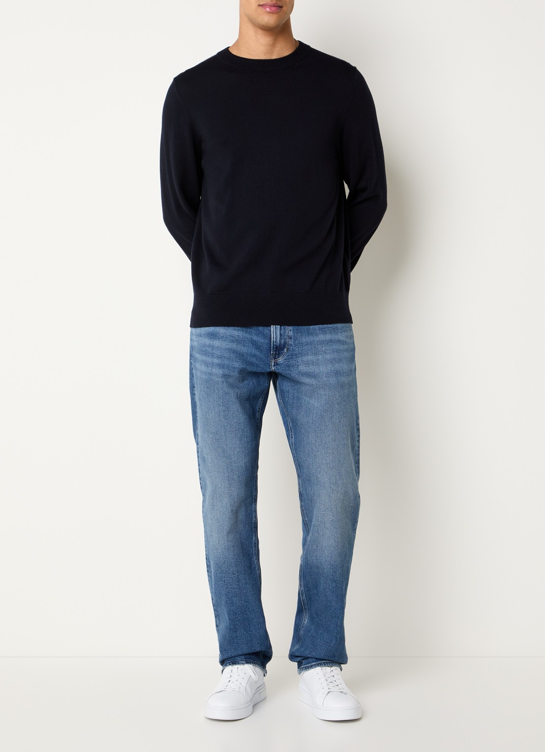 G-Star RAW Mosa straight leg jeans met steekzakken - voorkant 4 indigo