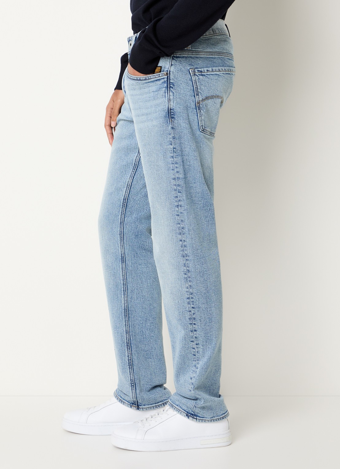 G-Star RAW Mosa straight leg jeans met steekzakken - detail 2 lichtblauw