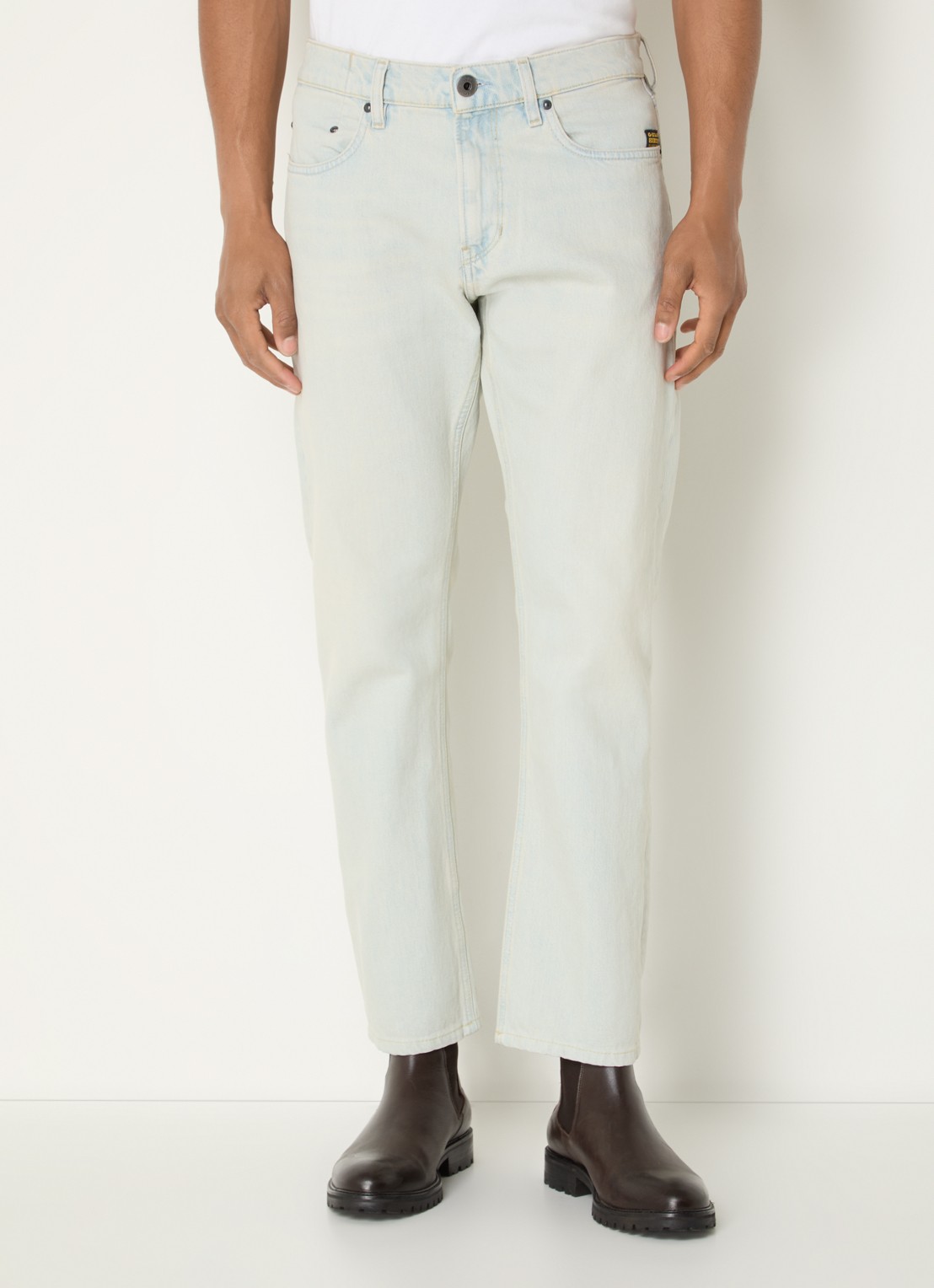G-Star RAW Mosa straight leg jeans met steekzakken  - detail 3 blauw