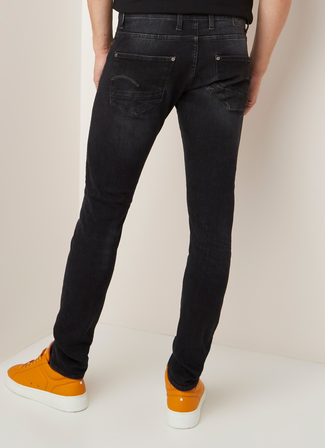 G-Star RAW Revend skinny jeans met stretch - achterkant zwart