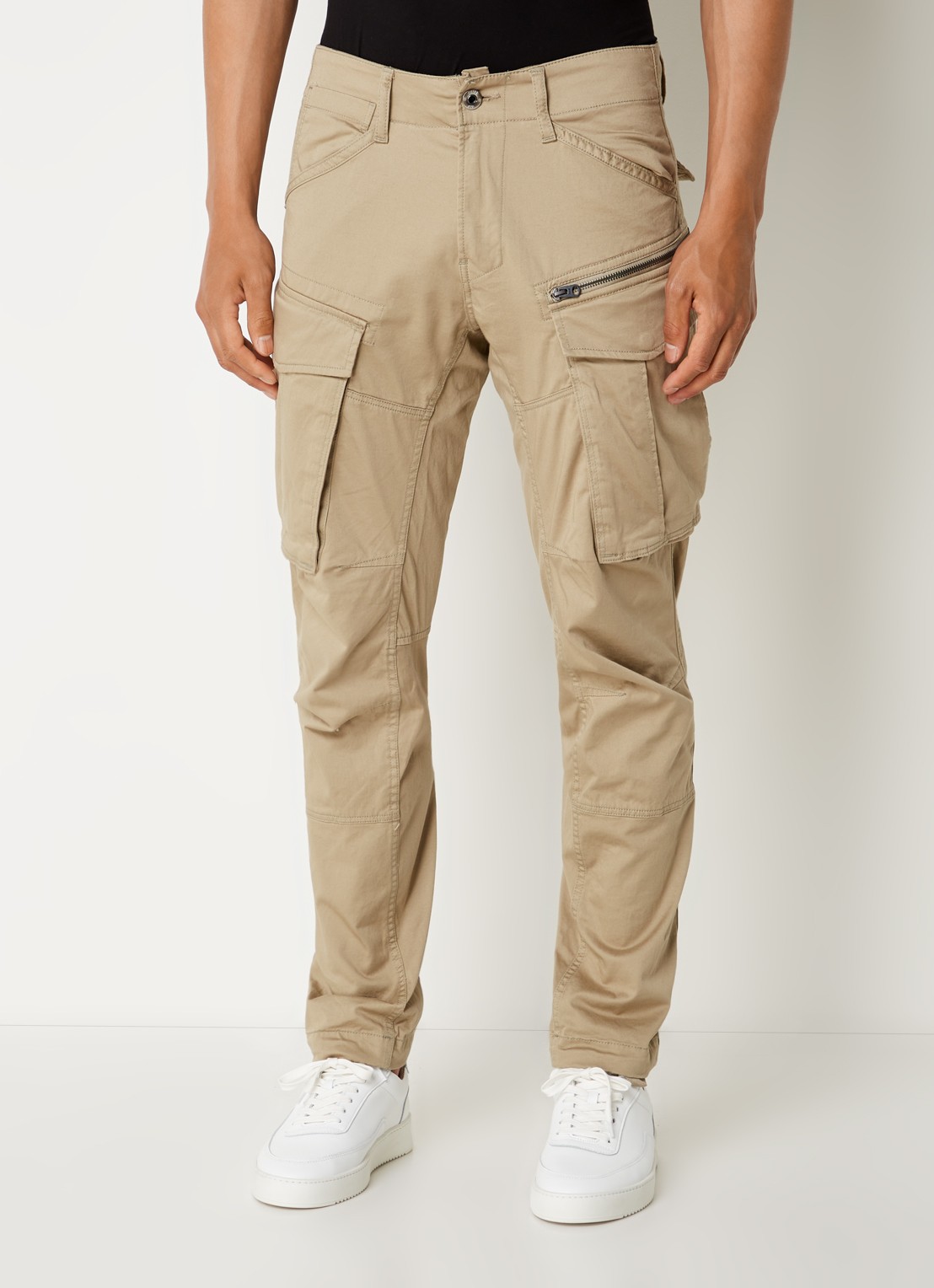 G-Star RAW Rovic tapered fit cargobroek met klepzakken - detail 4 khaki