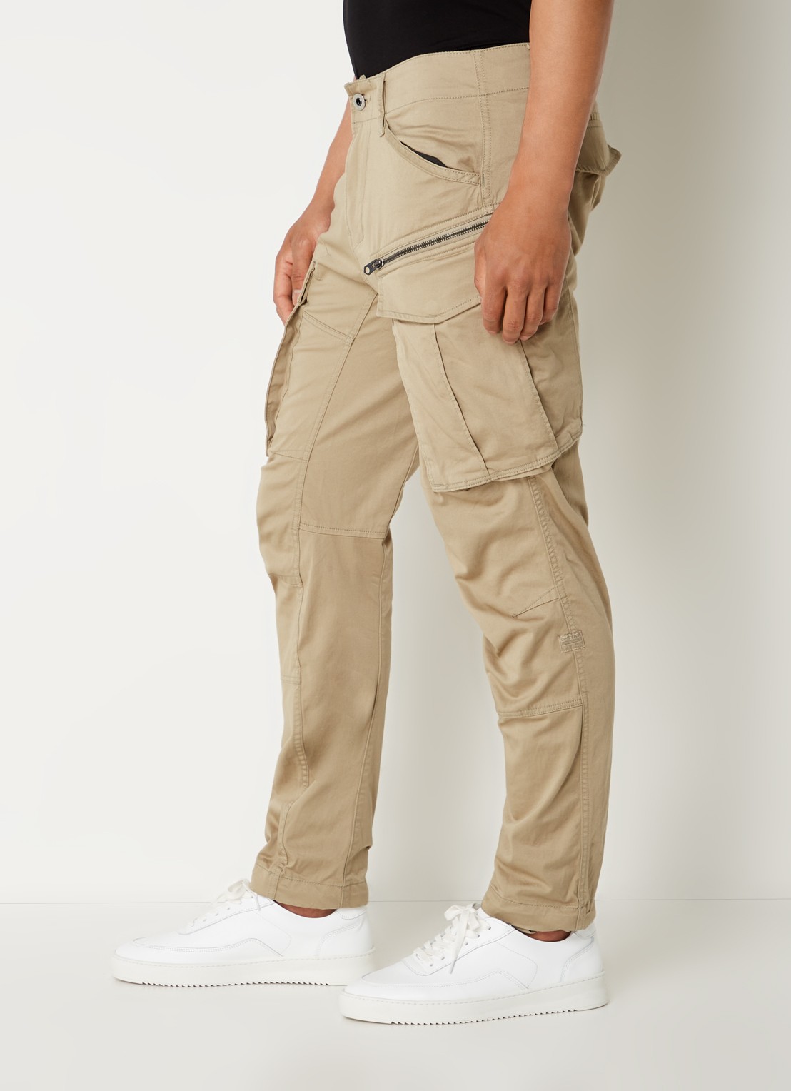 G-Star RAW Rovic tapered fit cargobroek met klepzakken - detail 5 khaki