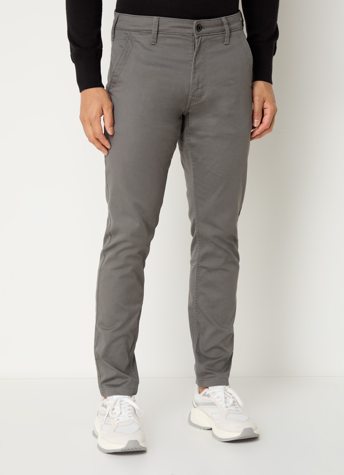 G-Star RAW Skinny fit chino met steekzakken - detail 2 grijs