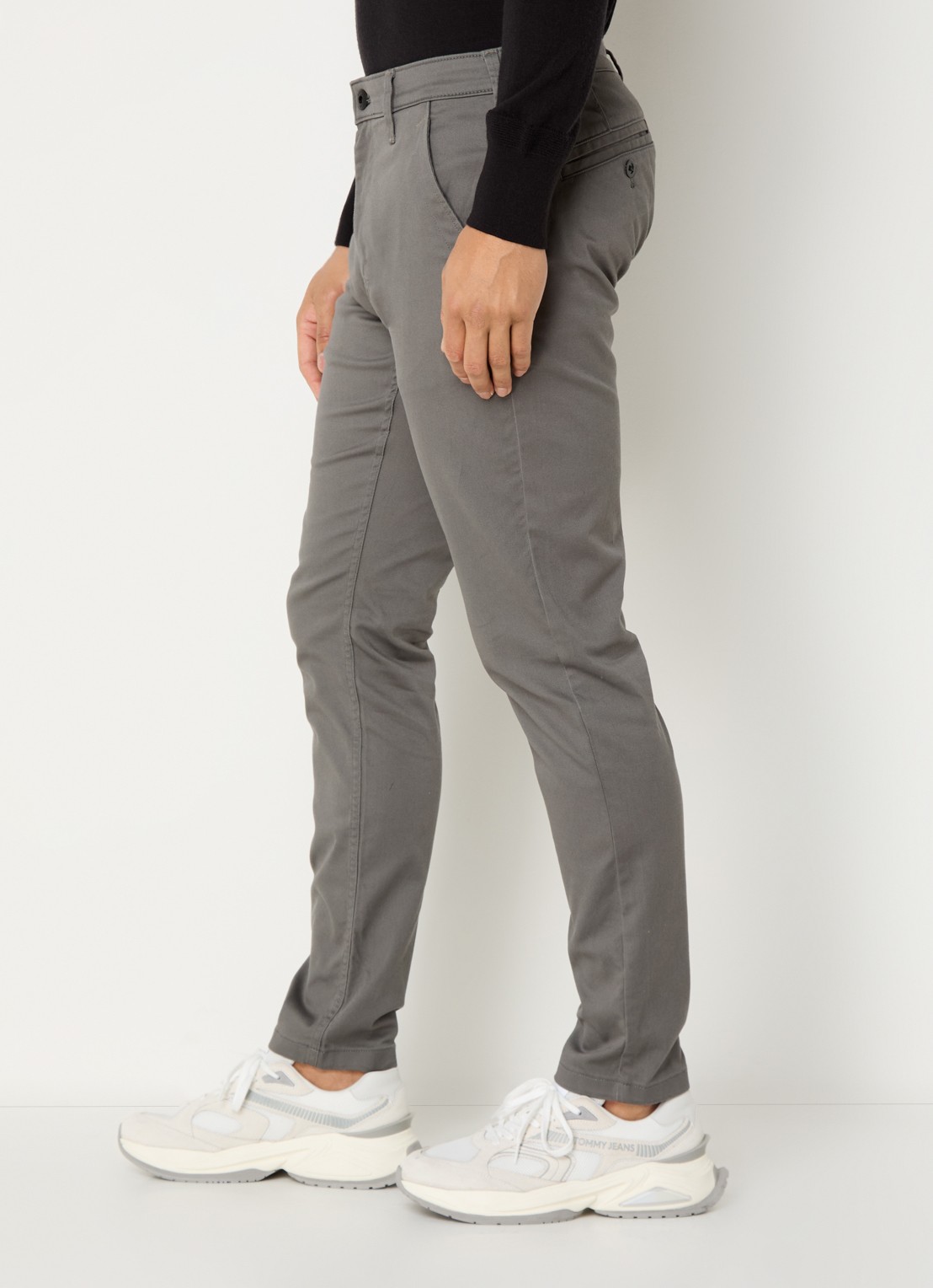 G-Star RAW Skinny fit chino met steekzakken - detail 3 grijs