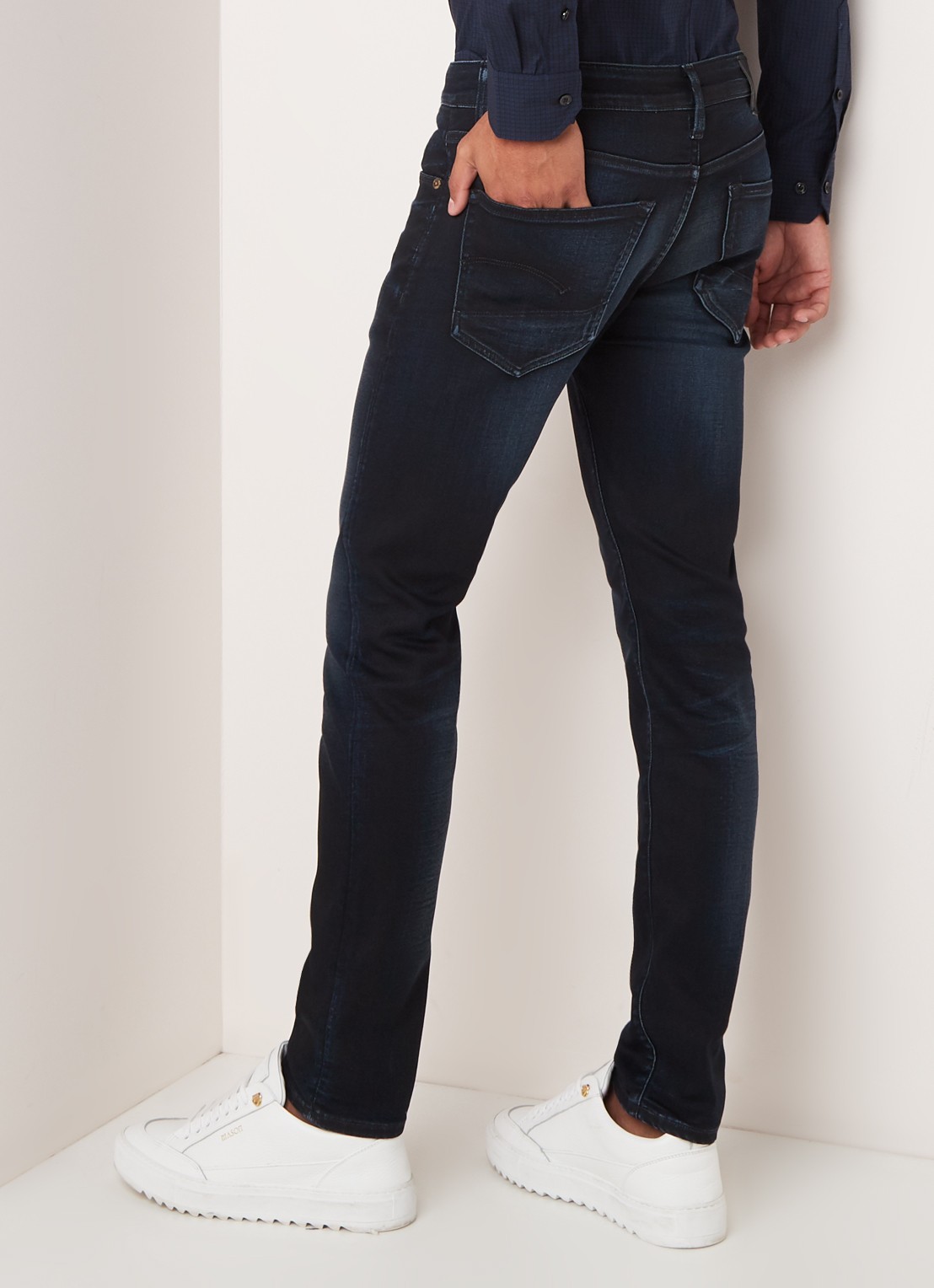 G-Star RAW Slander slim fit jeans met stretch - achterkant indigo