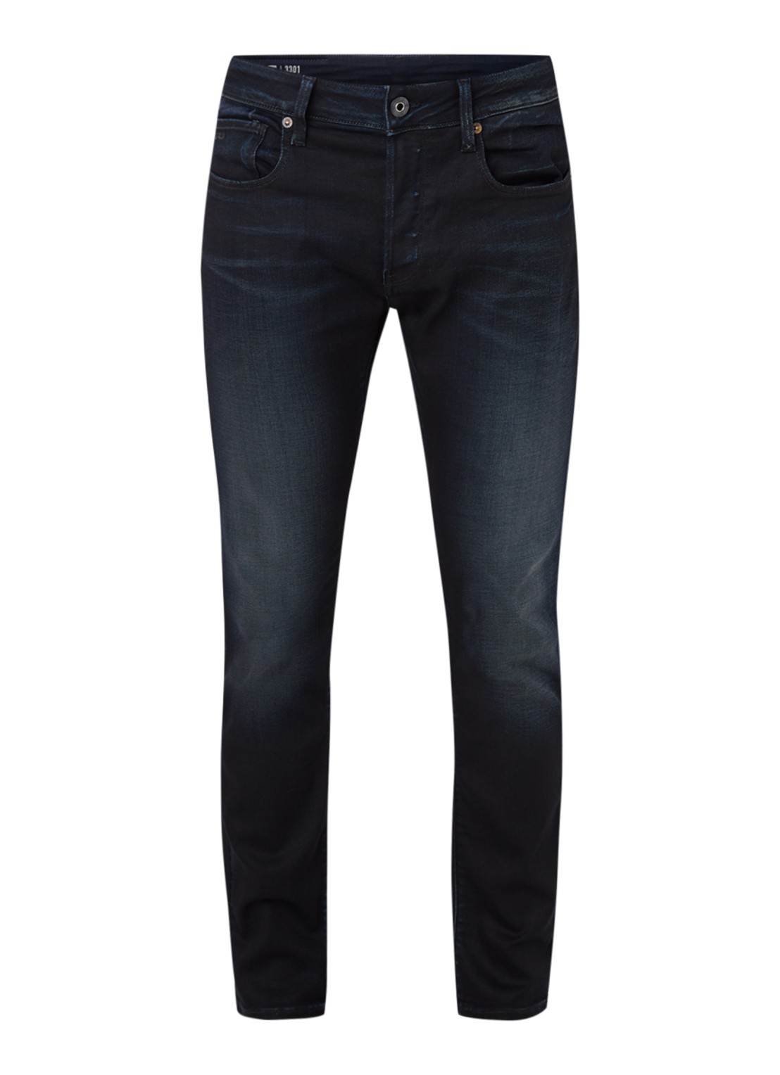 G-Star RAW Slander slim fit jeans met stretch - voorkant 2 indigo